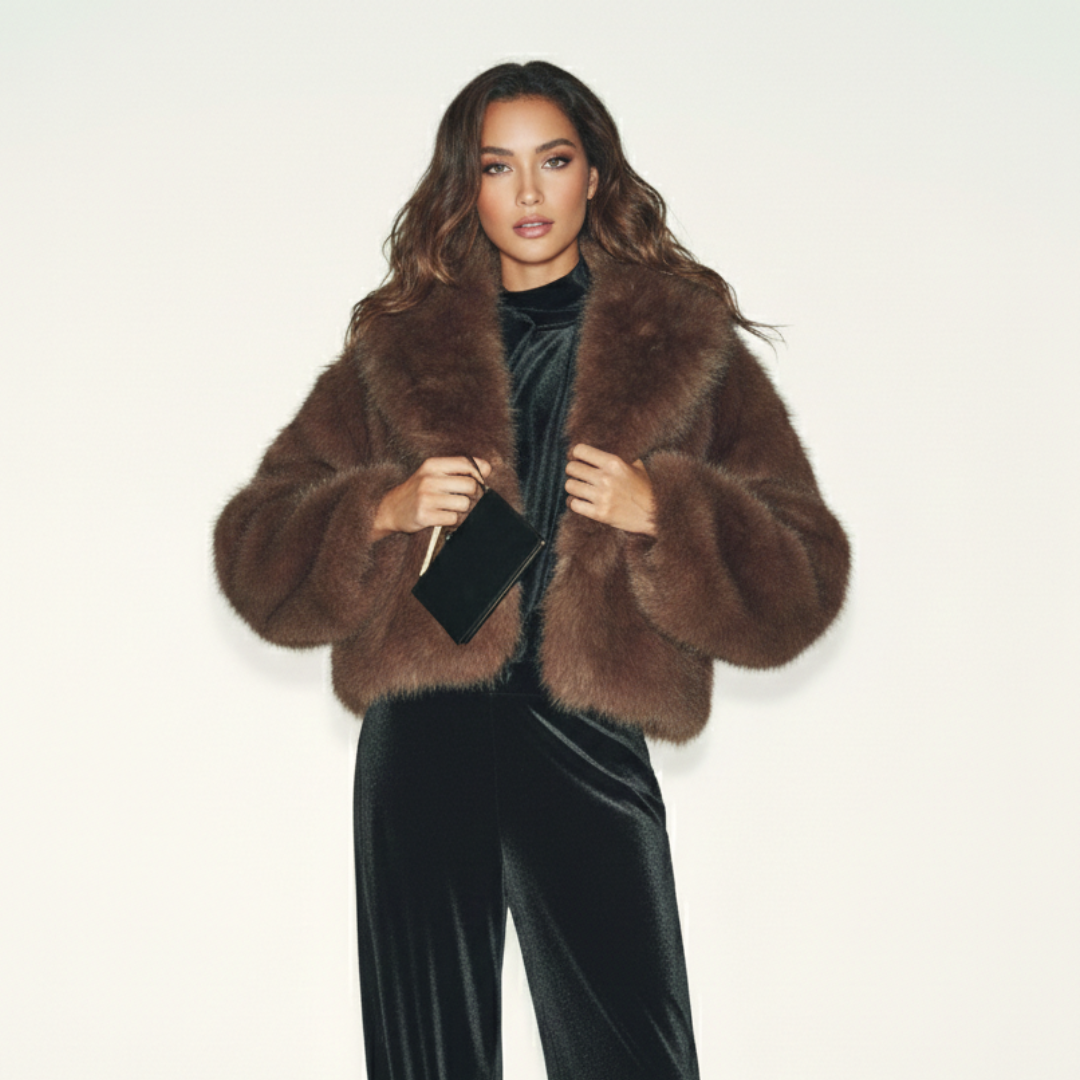 MANTEAU EFFET FOURRURE PREMIUM