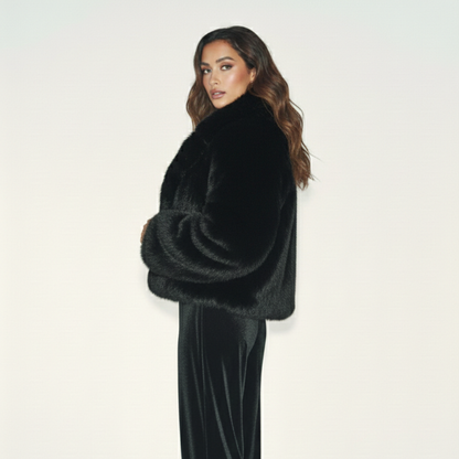 MANTEAU EFFET FOURRURE PREMIUM